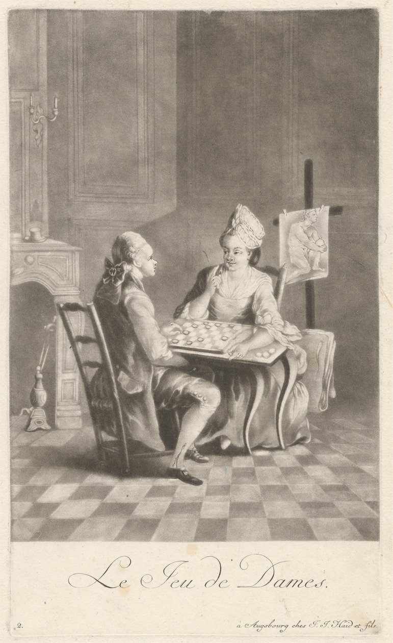 Das Dame-Spiel von Johann Jacobus Haid