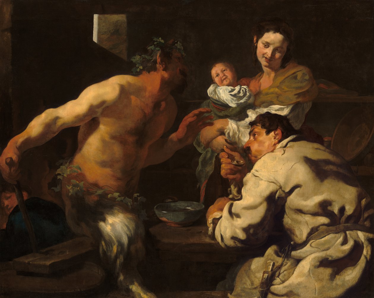 Der Satyr und der Bauer von Johann Liss