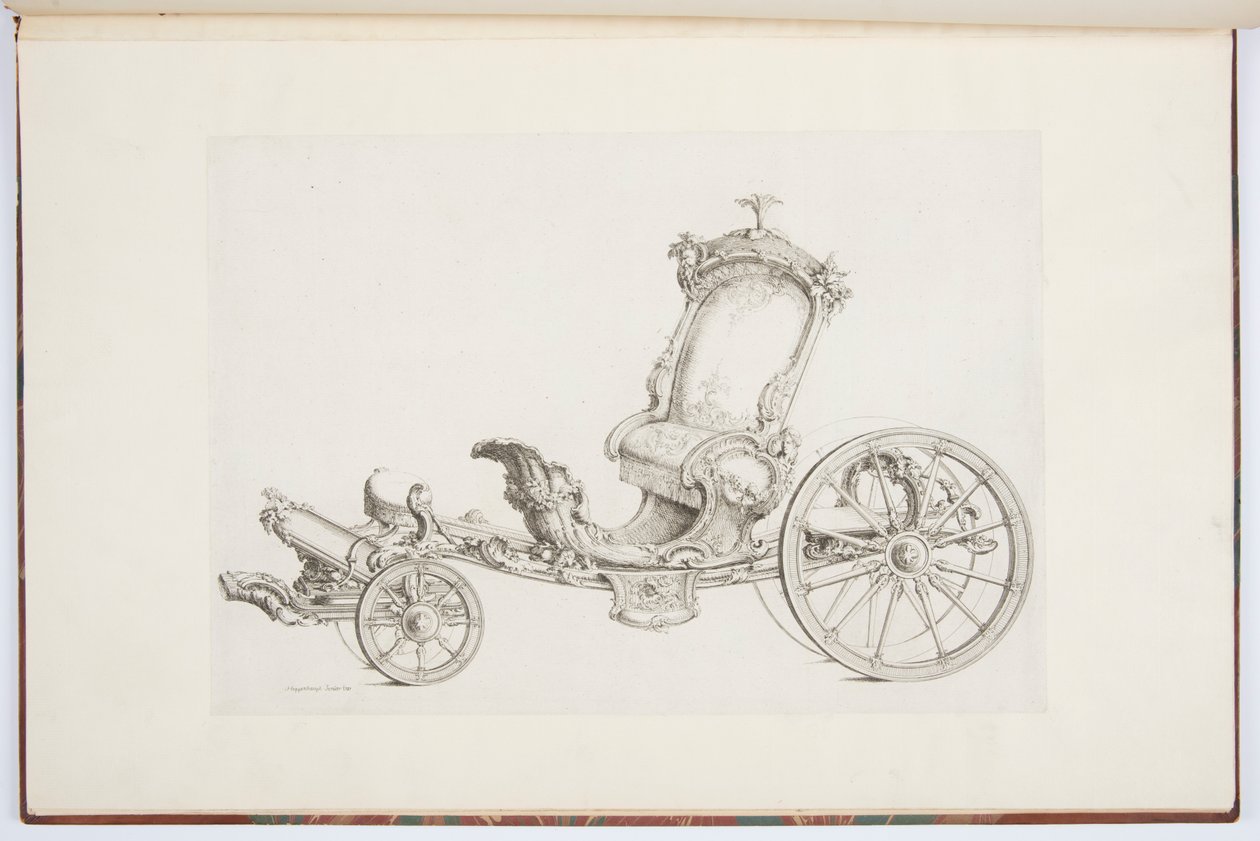 Entwurf für ein Cabriolet von Johann Michael Hoppenhaupt II