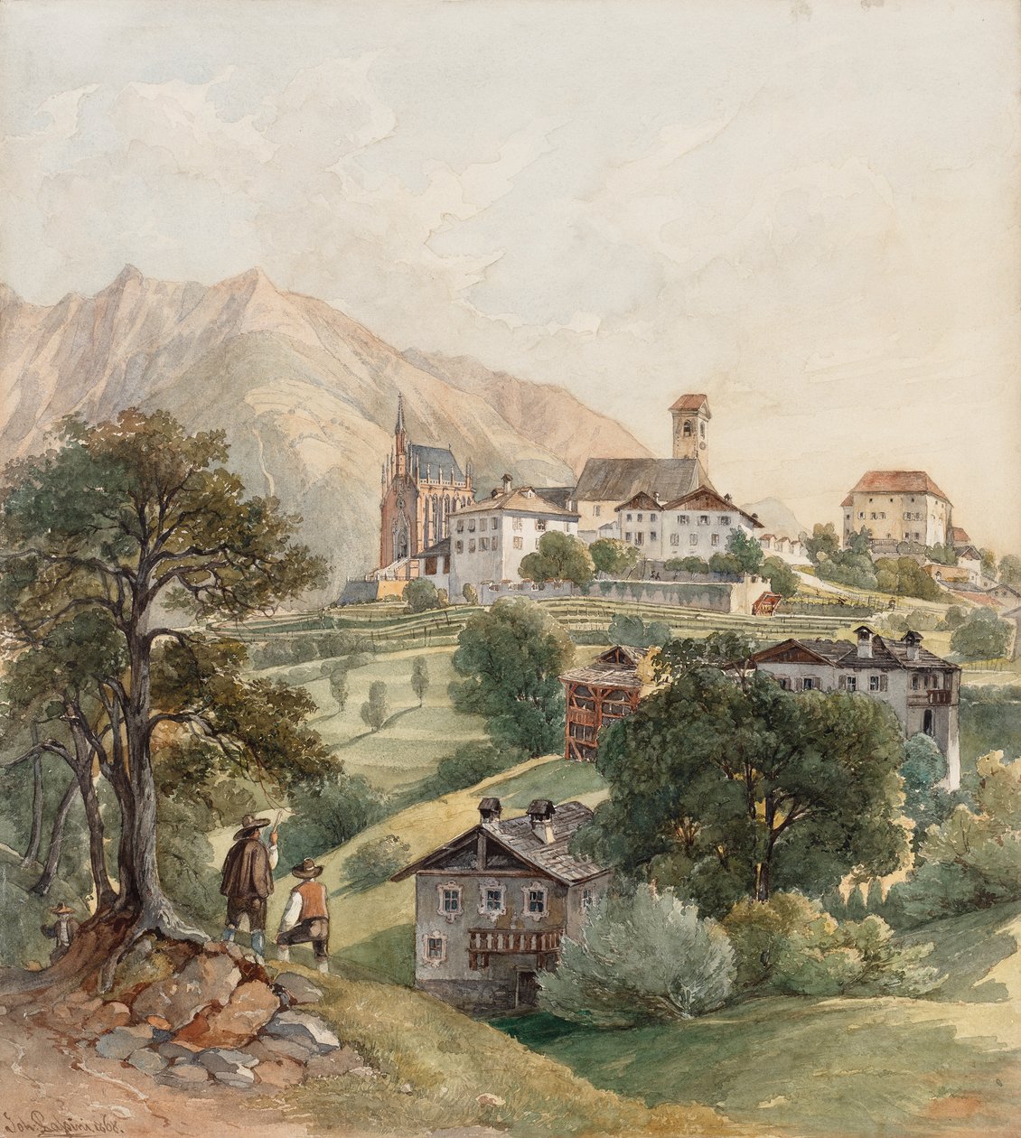 Schenna bei Meran von Johann Nepomuk Passini