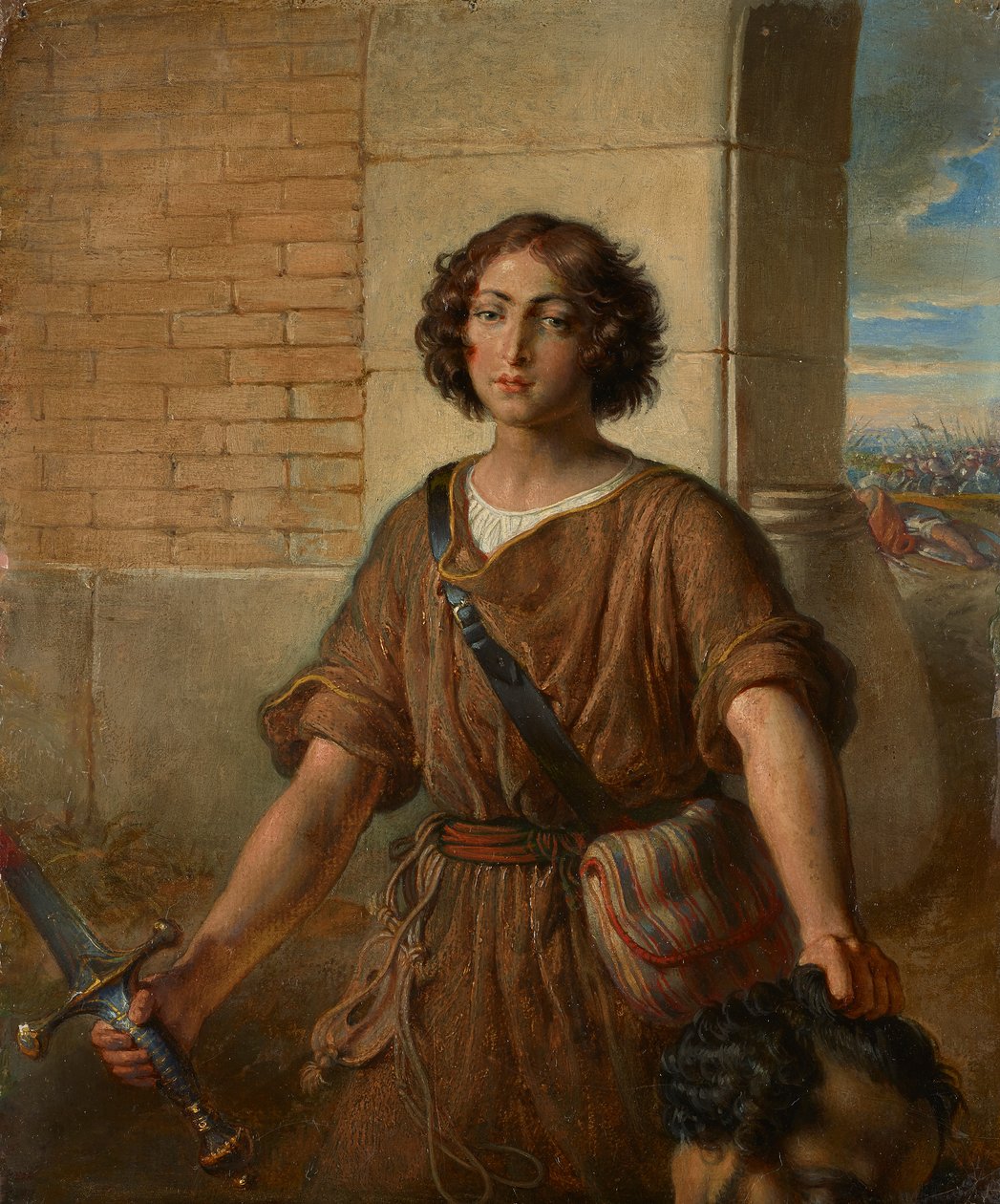 David mit dem Haupt Goliaths von Johann Peter Krafft