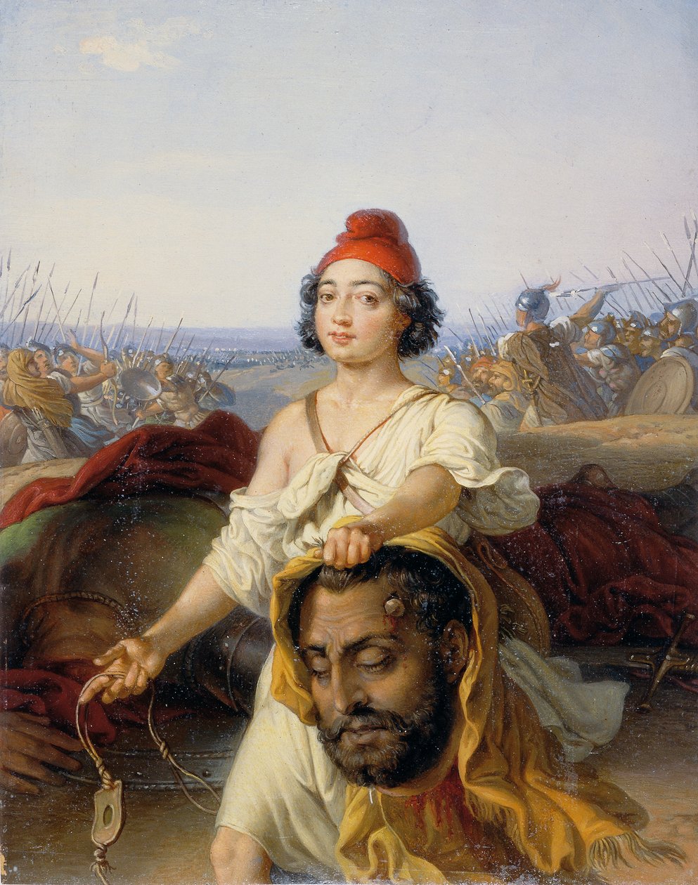 David mit dem Haupt Goliaths von Johann Peter Krafft