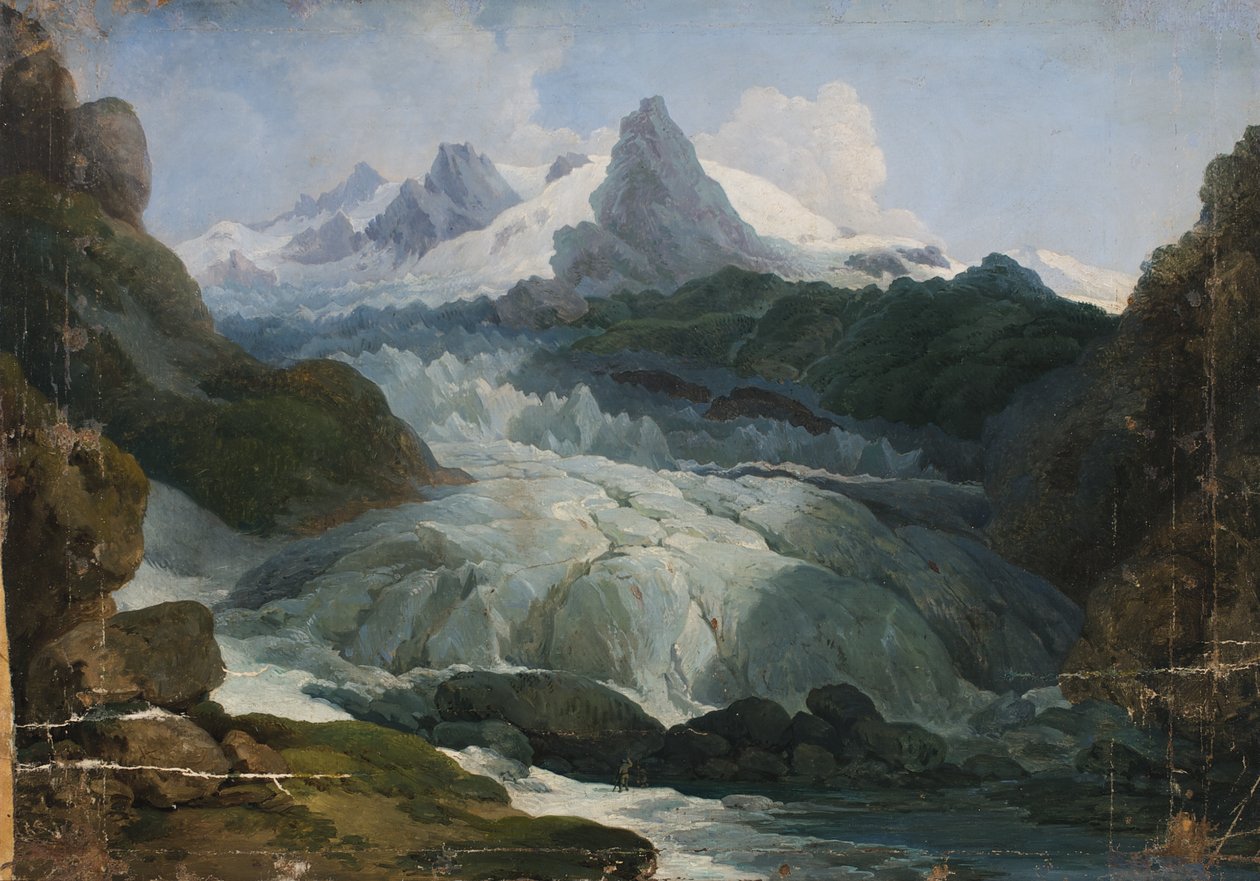Der Rhônegletscher von Johann Peter Krafft