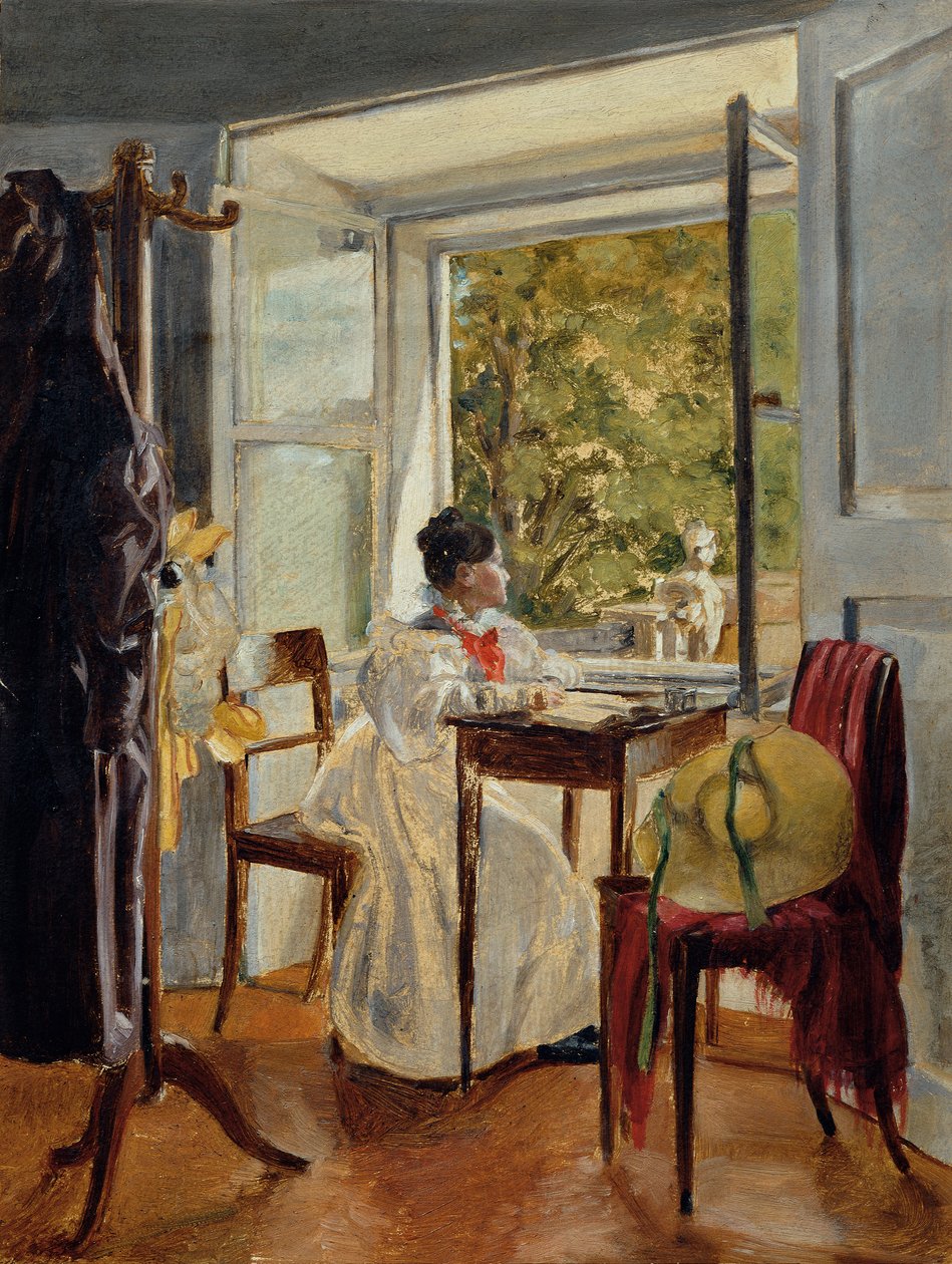 Marie Krafft am Schreibtisch von Johann Peter Krafft