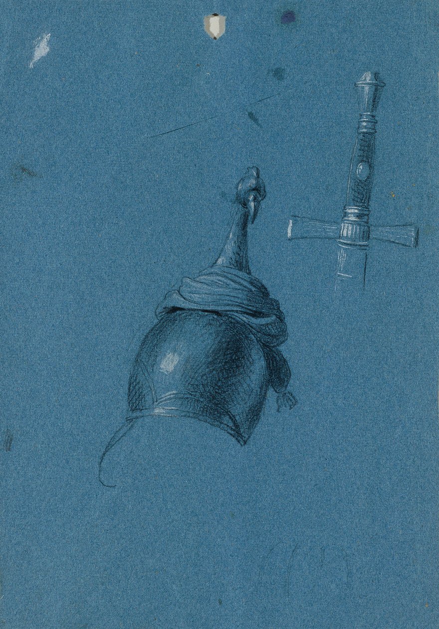 Studie eines Helmes von Johann Peter Krafft