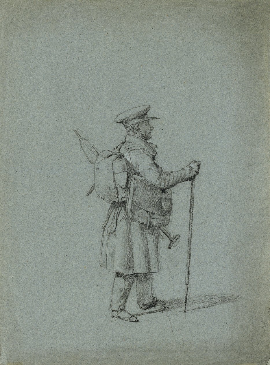 Studie eines reisenden Malers von Johann Peter Krafft