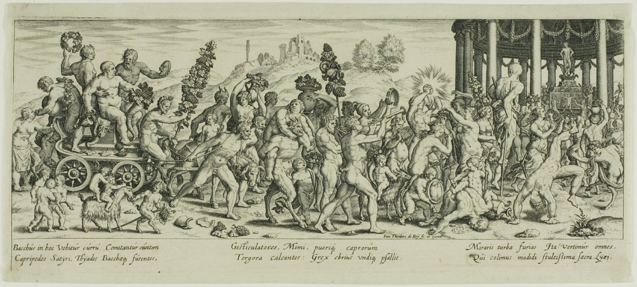 Der Triumph des Bacchus von Johann Theodor de Bry