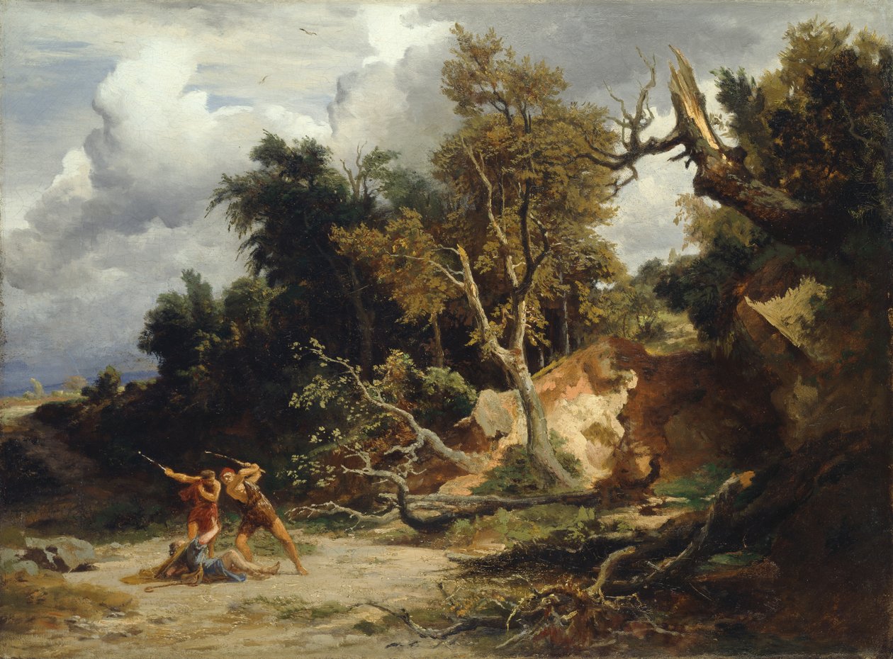 Der Hinterhalt (Nachmittag) ca. 1856 von Johann Wilhelm Schirmer