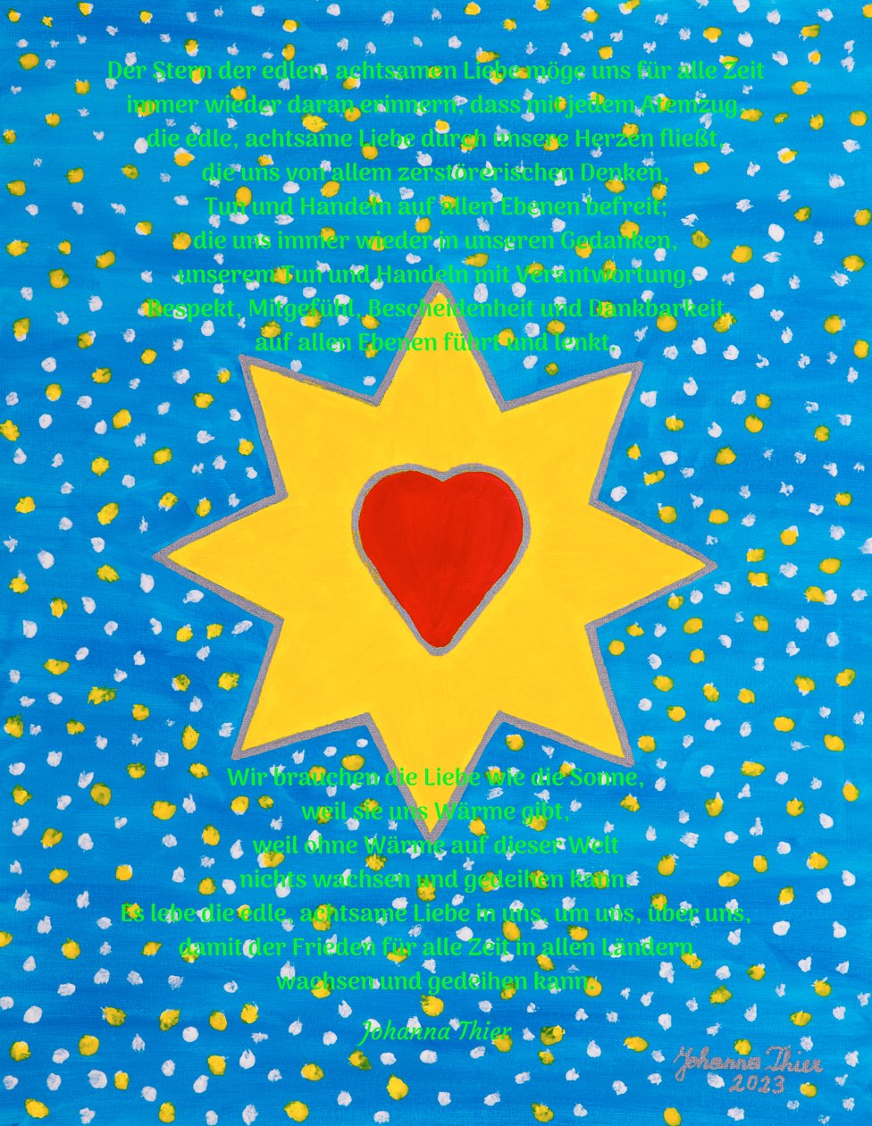 Der Stern der edlen, achtsamen Liebe von Johanna Thier