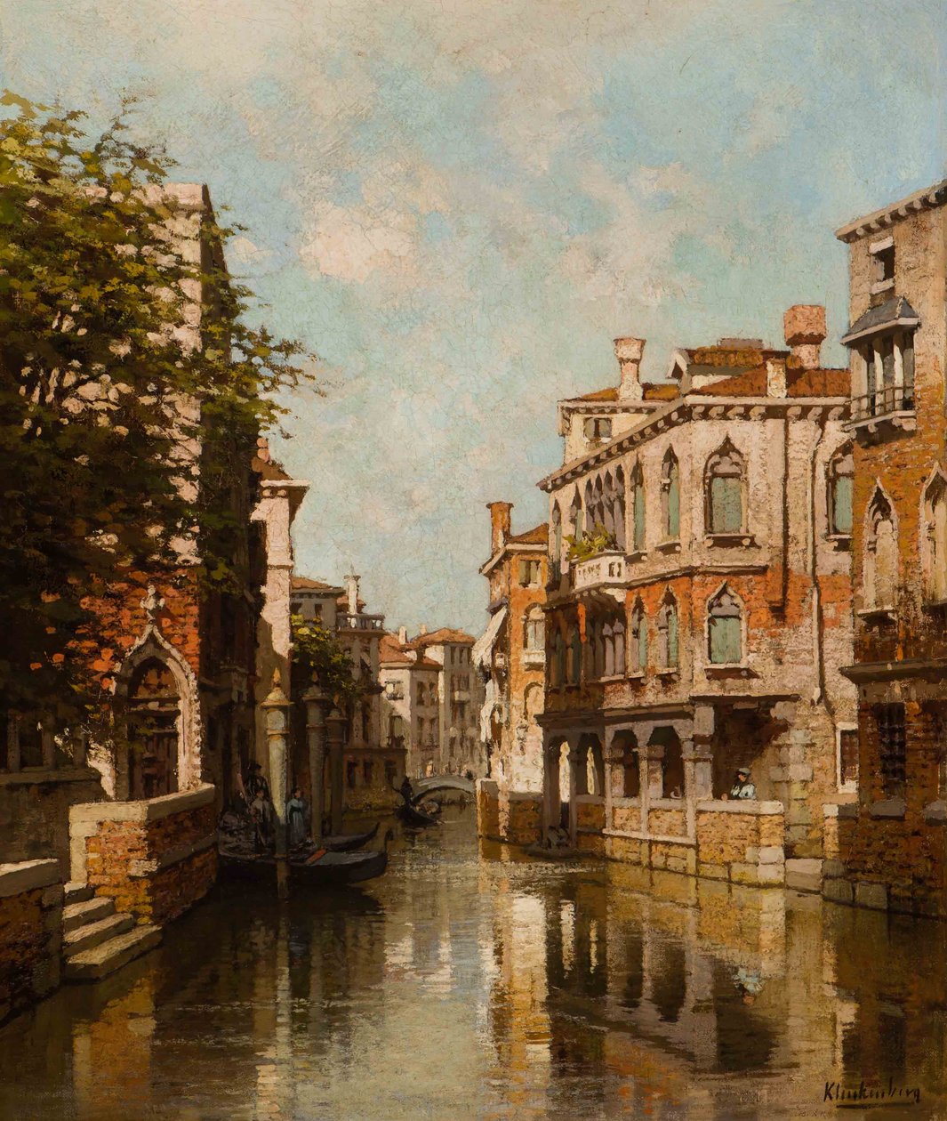 Kanal in Venedig von Johannes Karel Christian Klinkenberg