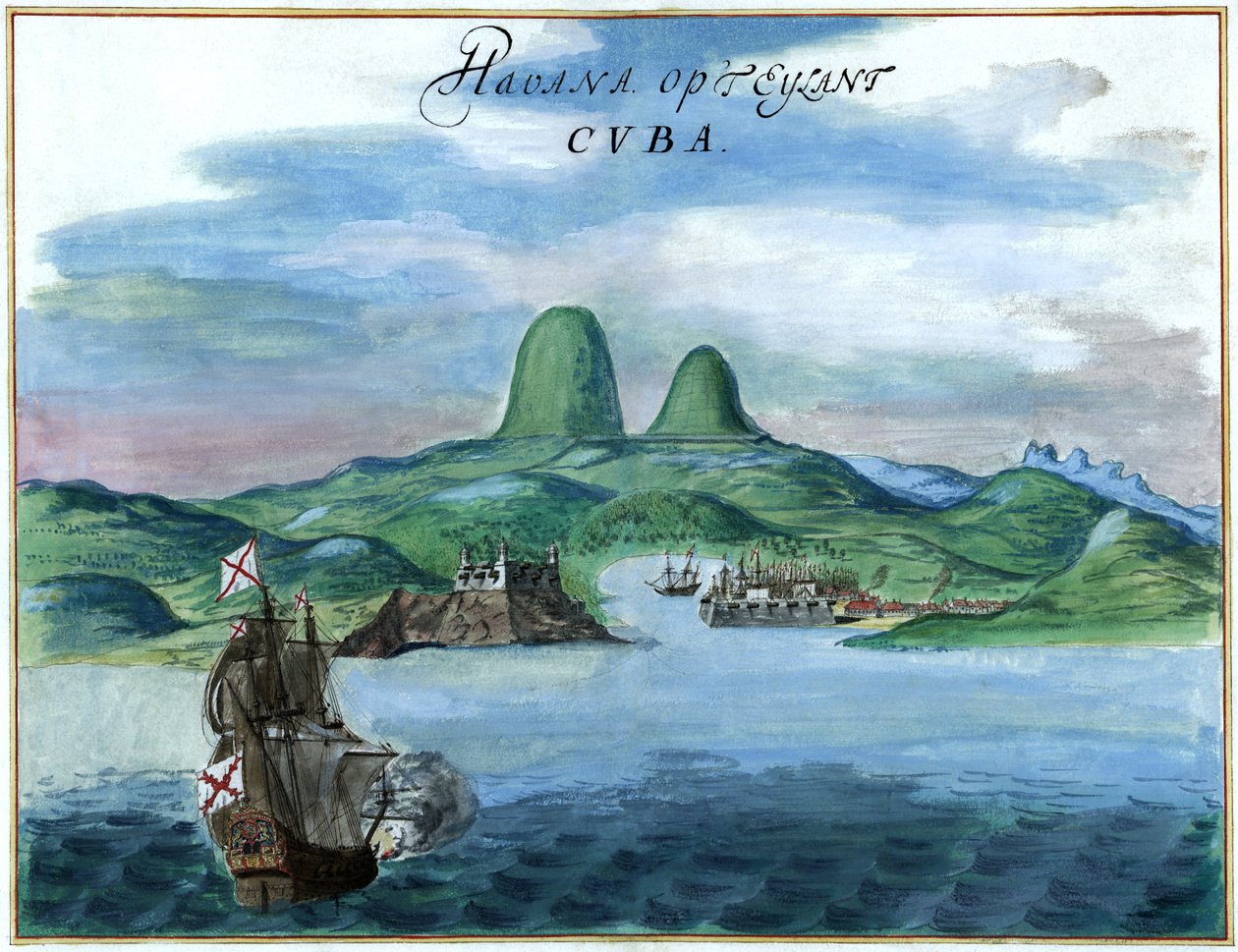 Havanna auf der Insel Kuba von Johannes Vingboons