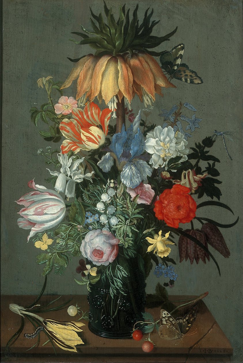 Blumenstillleben mit Kaiserkrone, 1626 von Johannes Bosschaert