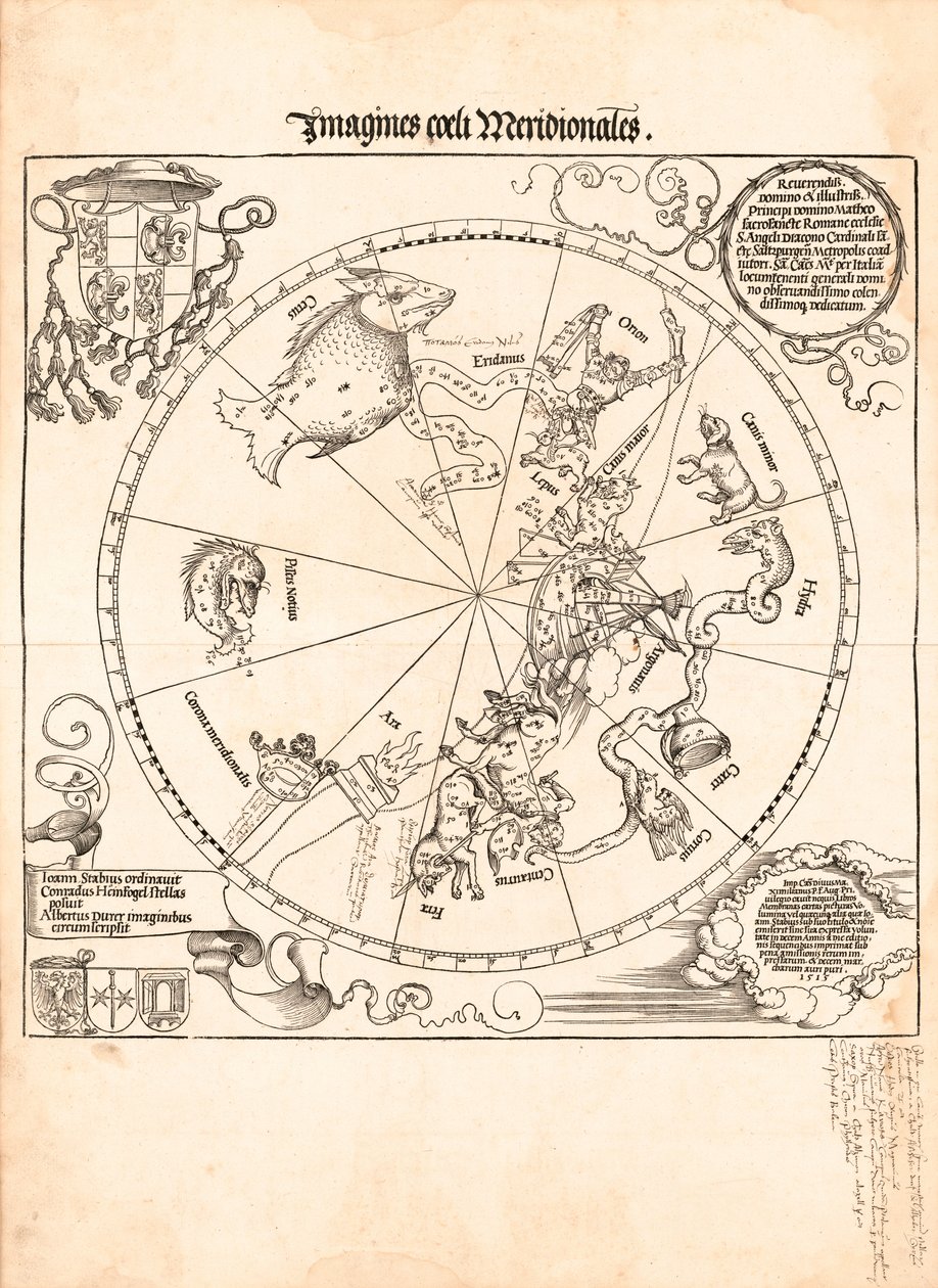 Imagines coeli meridionales von Johannes; Dürer Stabius