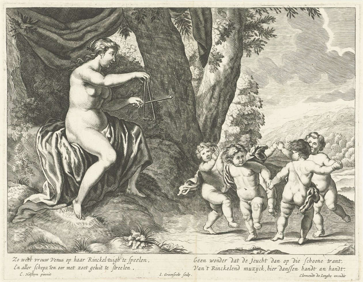 Venus und tanzende Putti von Johannes Gronsveld