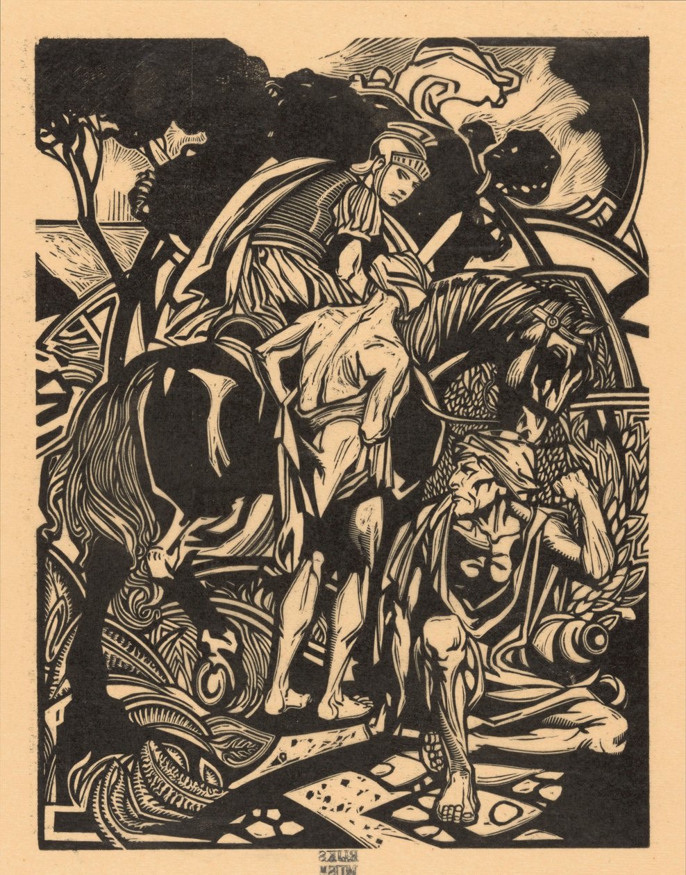Römischer Reiter zu Pferd von Johannes Josephus Aarts