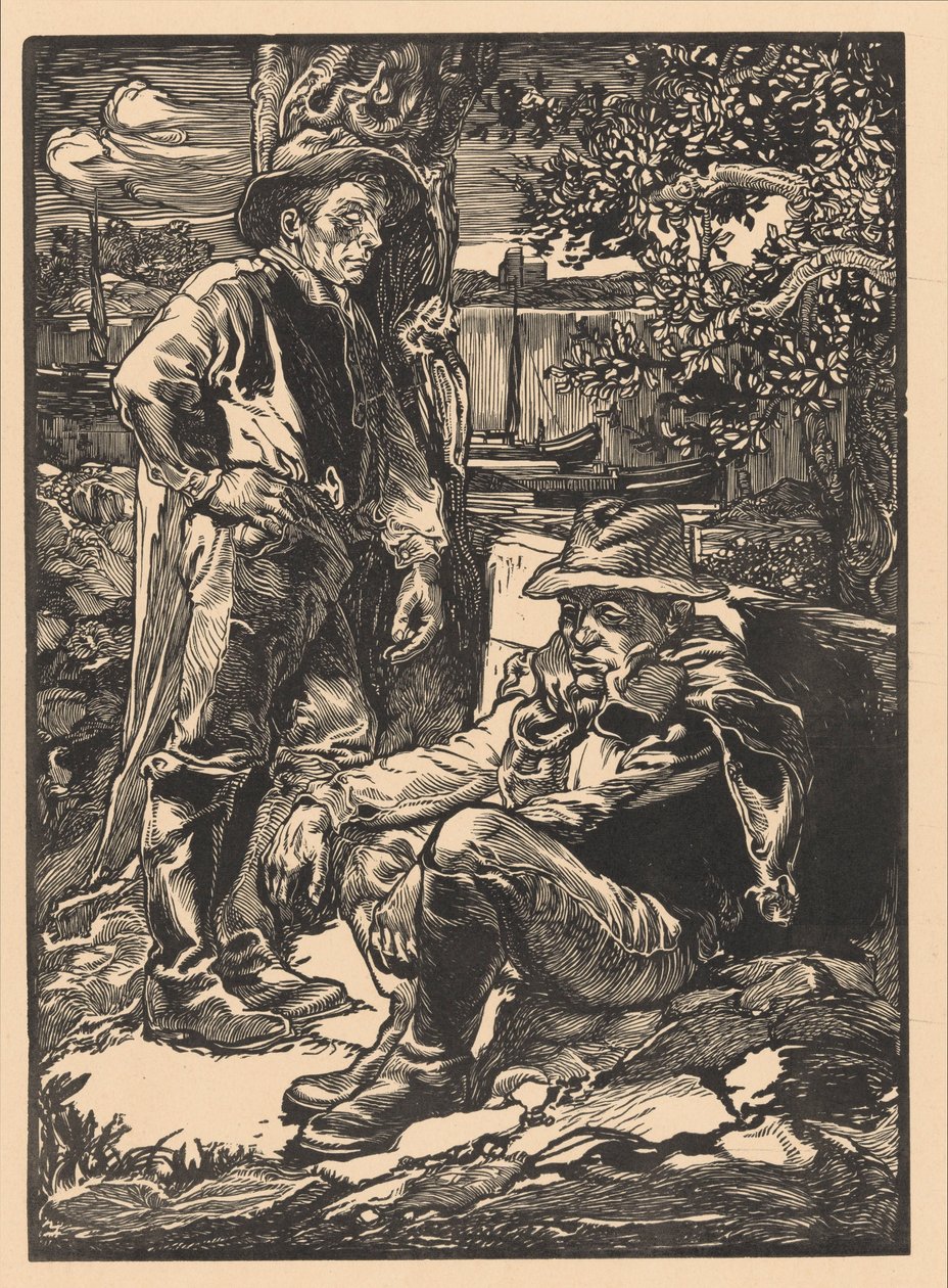 Ruhende Polderarbeiter von Johannes Josephus Aarts