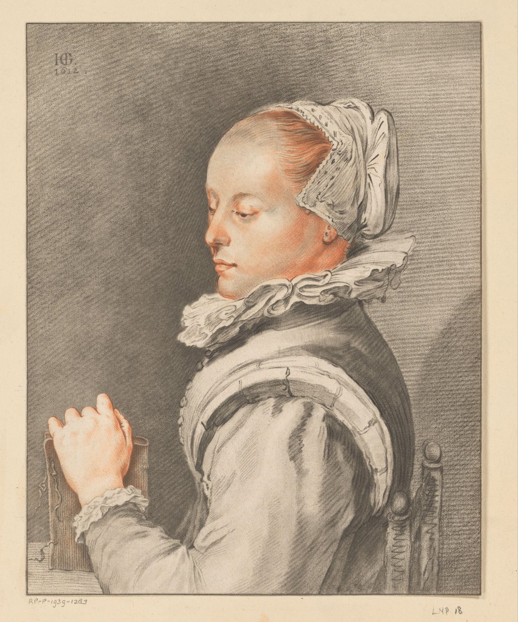 Porträt einer jungen Frau von Johannes Kornlein