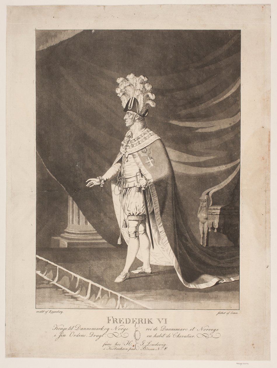 Frederik VI in Ordenskleidung von Johannes Senn