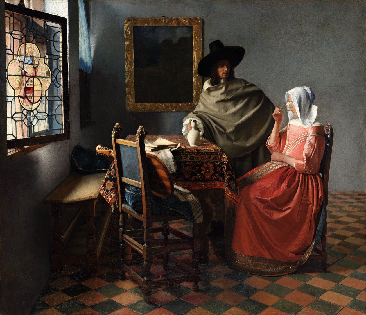 Das Weinglas von Johannes Vermeer