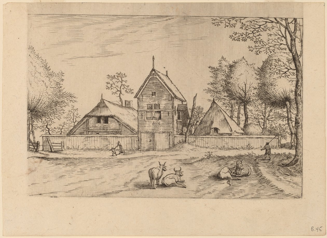 Bauernhof von Johannes van Doetechum, the Elder and Lucas