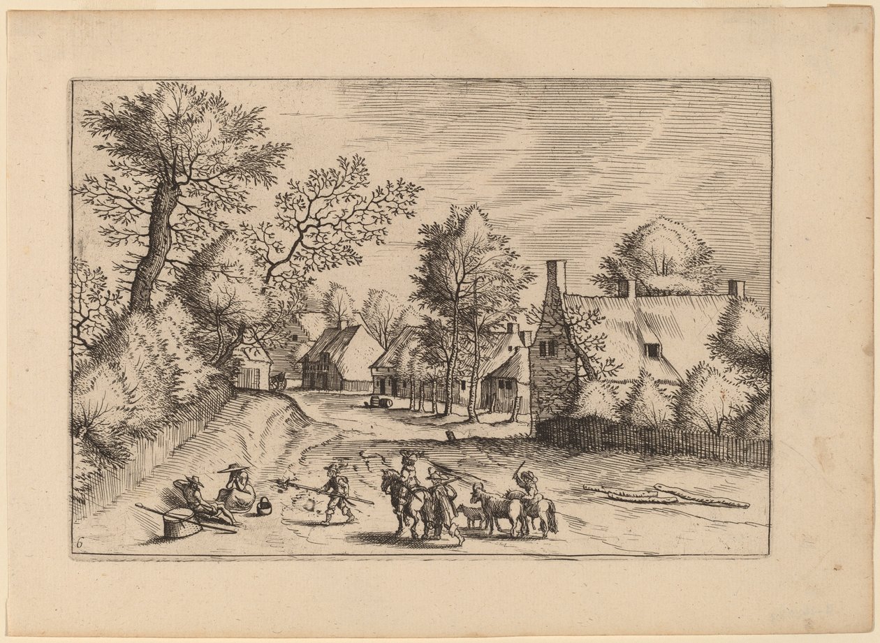 Dorfstraße von Johannes van Doetechum, the Elder and Lucas