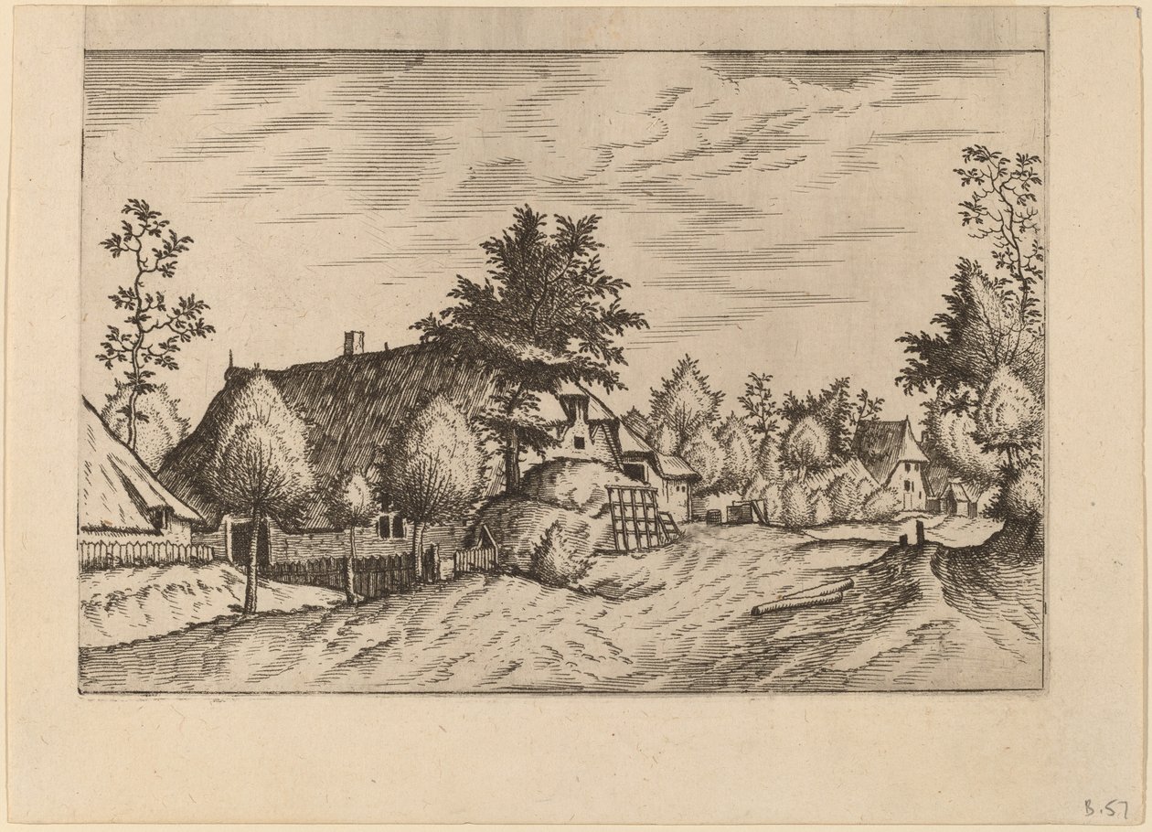 Dorfstraße von Johannes van Doetechum, the Elder and Lucas