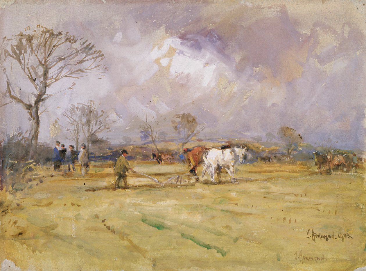 Das Pflugteam, 1905 von John Atkinson