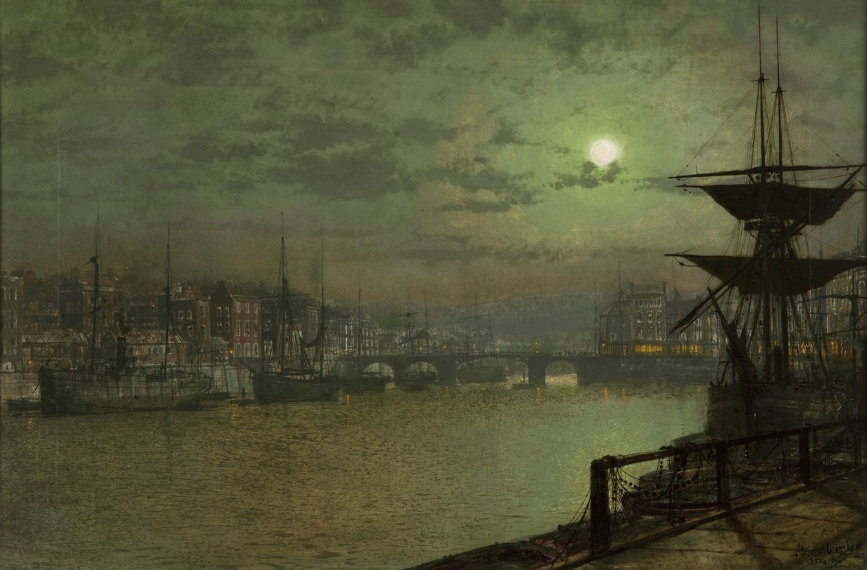 Köderauslegen, Whitby von John Atkinson Grimshaw