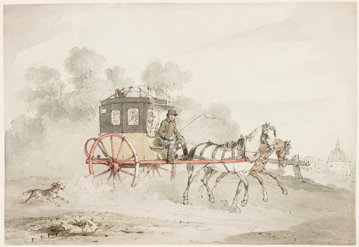 Die Postkutsche von John Augustus Atkinson