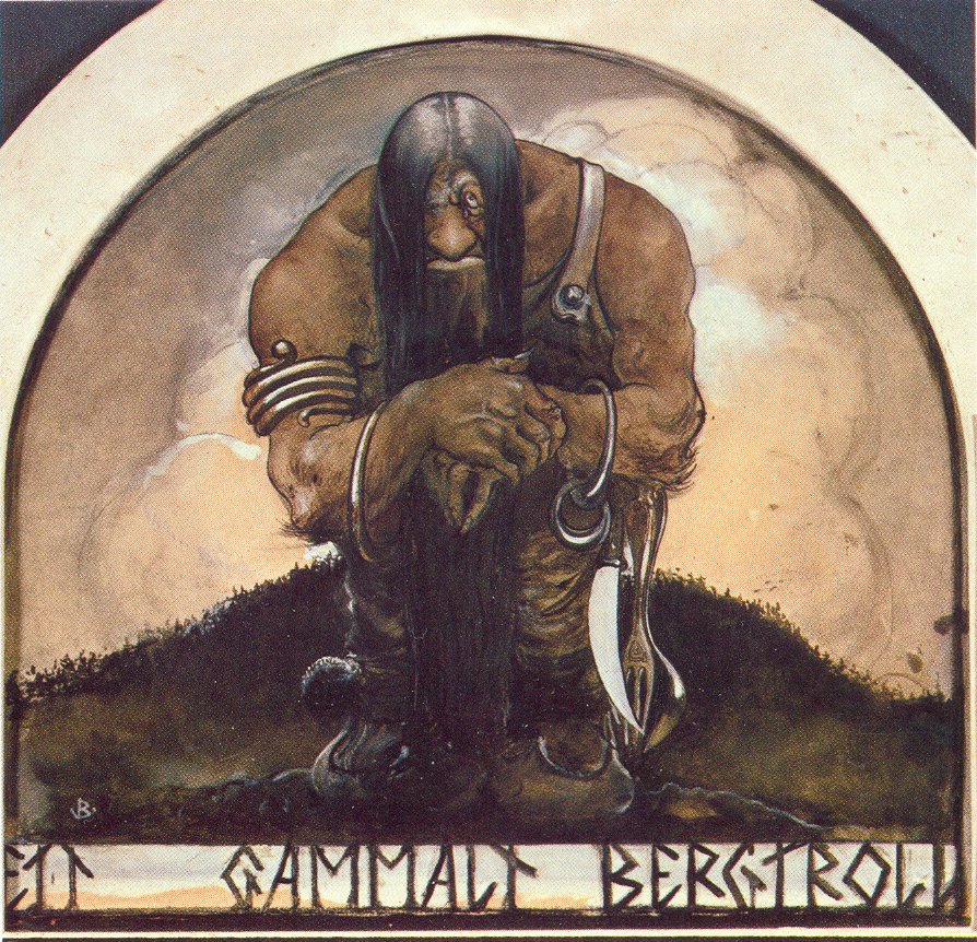 Ein alter Bergtroll von John Bauer