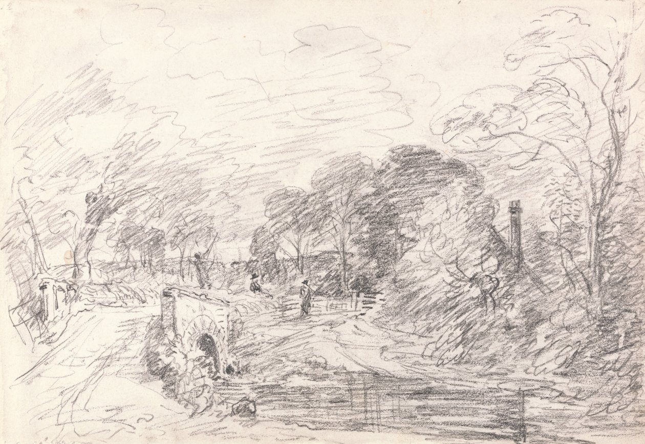 Eine Brücke in der Nähe von Salisbury Court, vielleicht Milford Bridge von John Constable