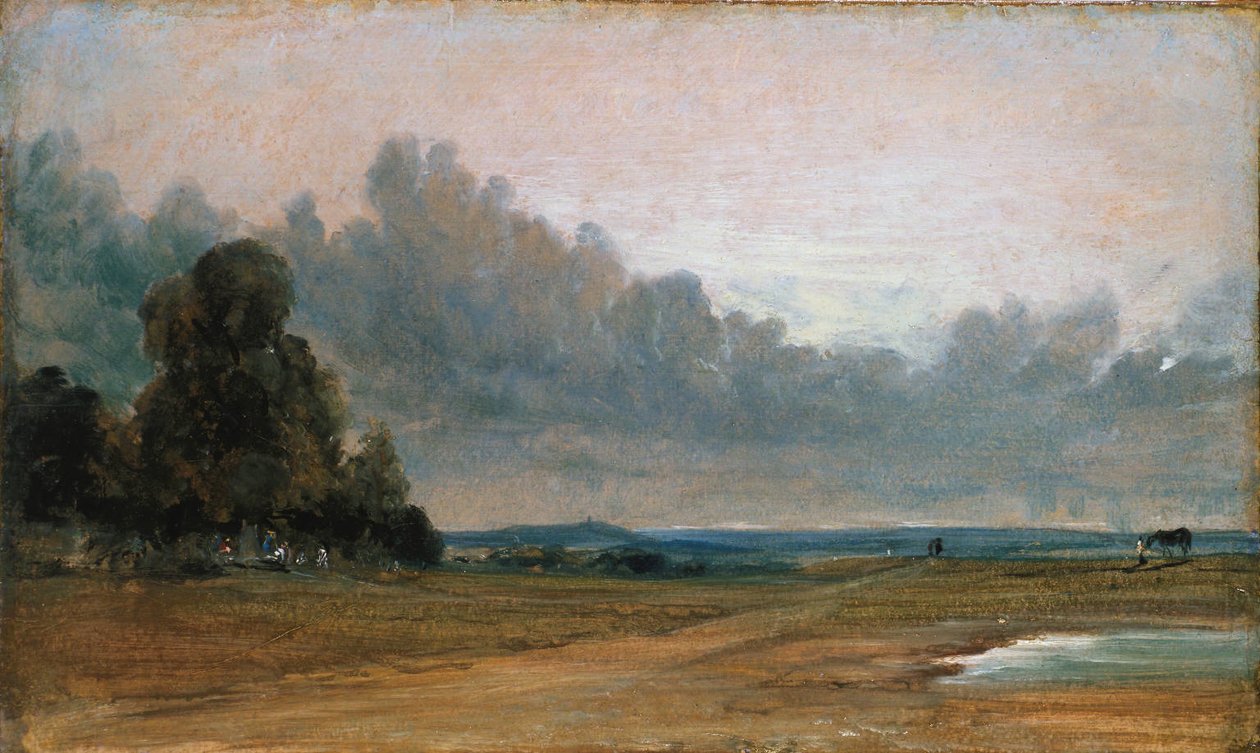 Blick auf Hampstead Heath mit Harrow in der Ferne (1822) von John Constable