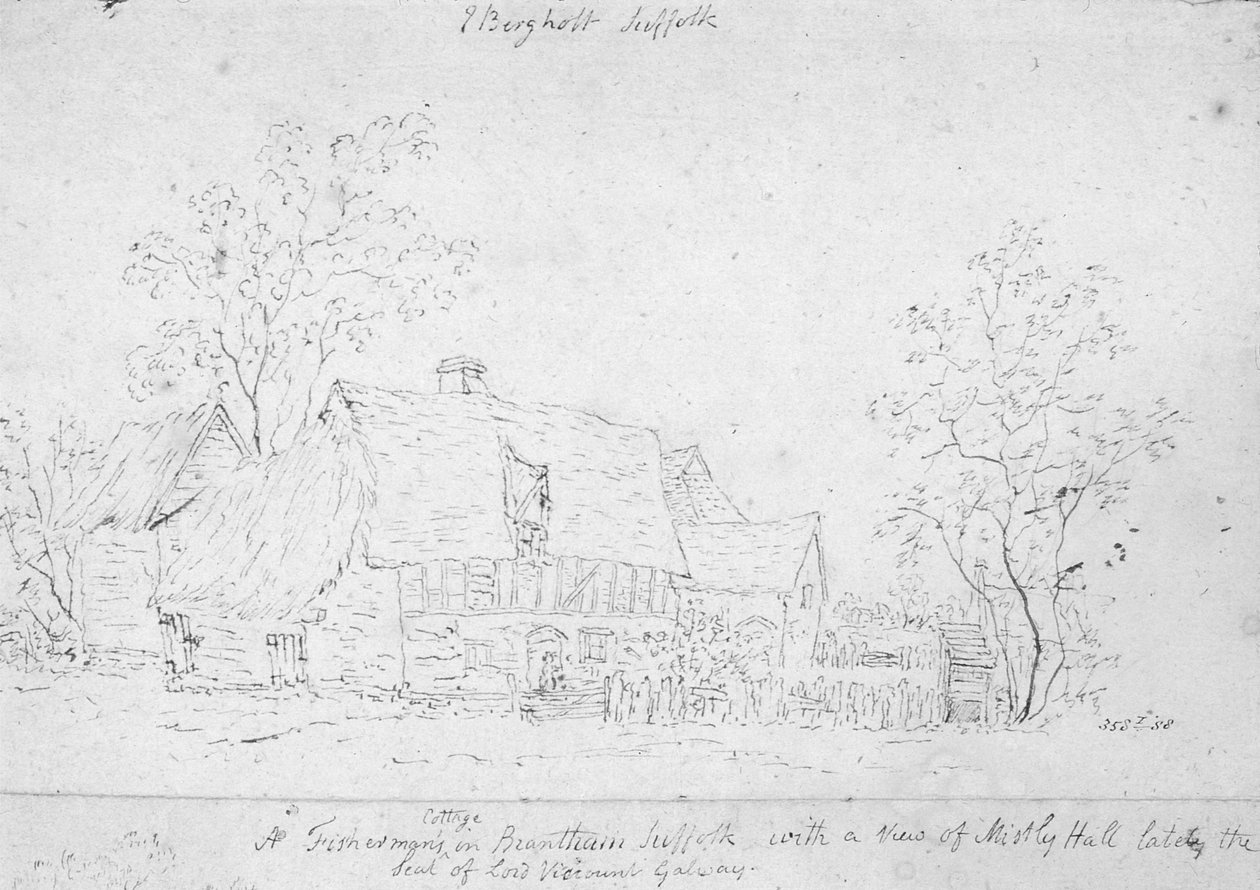 Hütte in East Bergholt von John Constable
