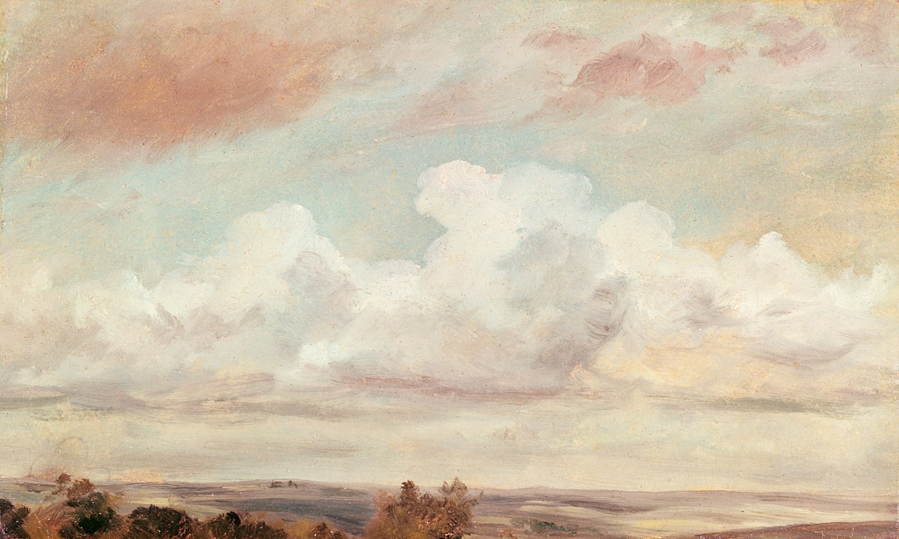 Kumuluswolken über einer Landschaft, 1822 von John Constable