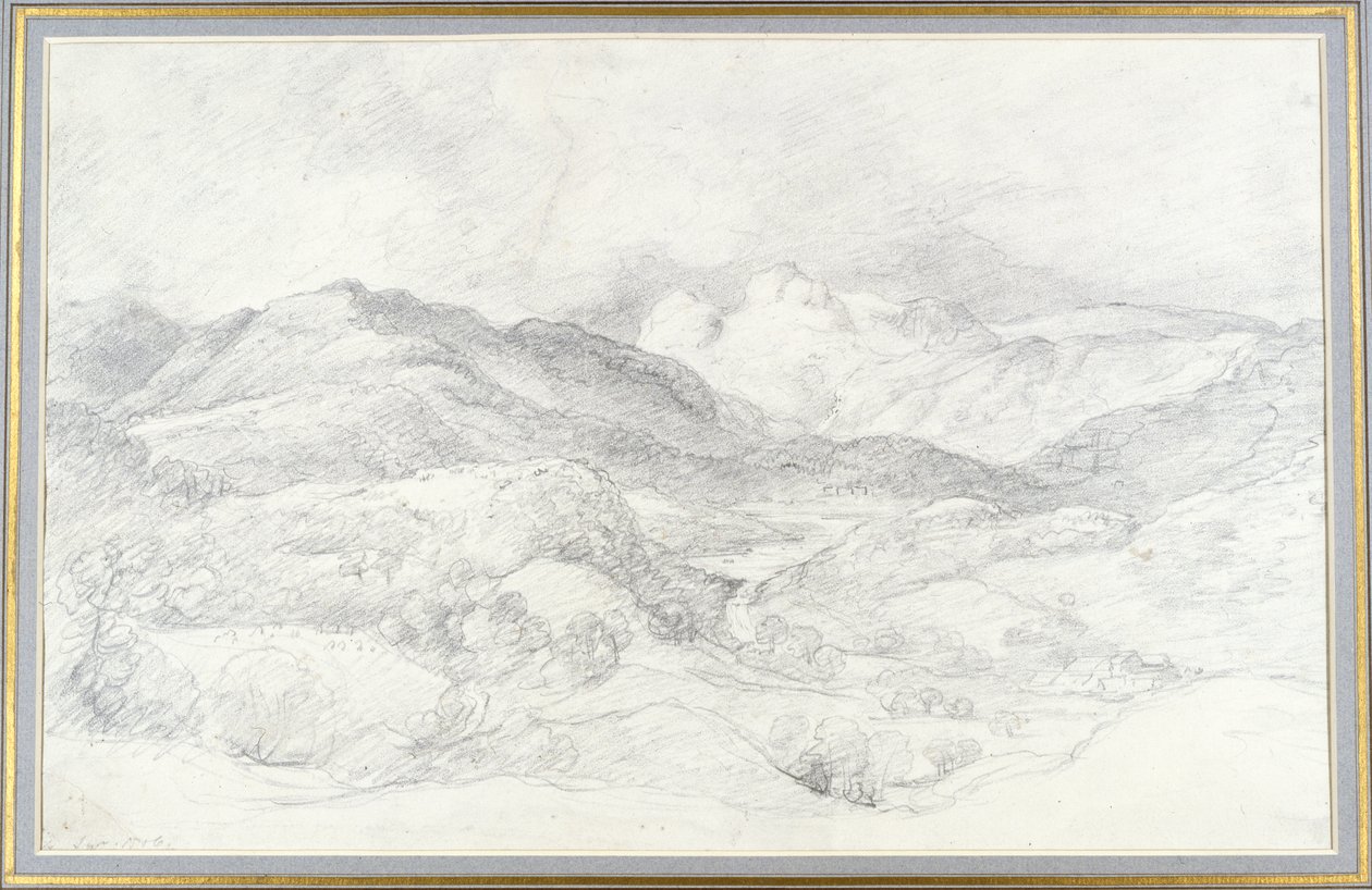 Langdale Pikes von Elterwater, 4. September 1806 von John Constable