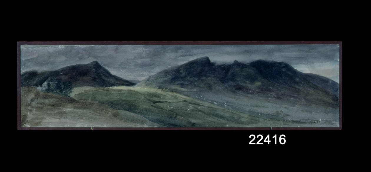 Saddleback und ein Teil von Skiddaw, von Lonscale Fell, 21. September 1806 von John Constable