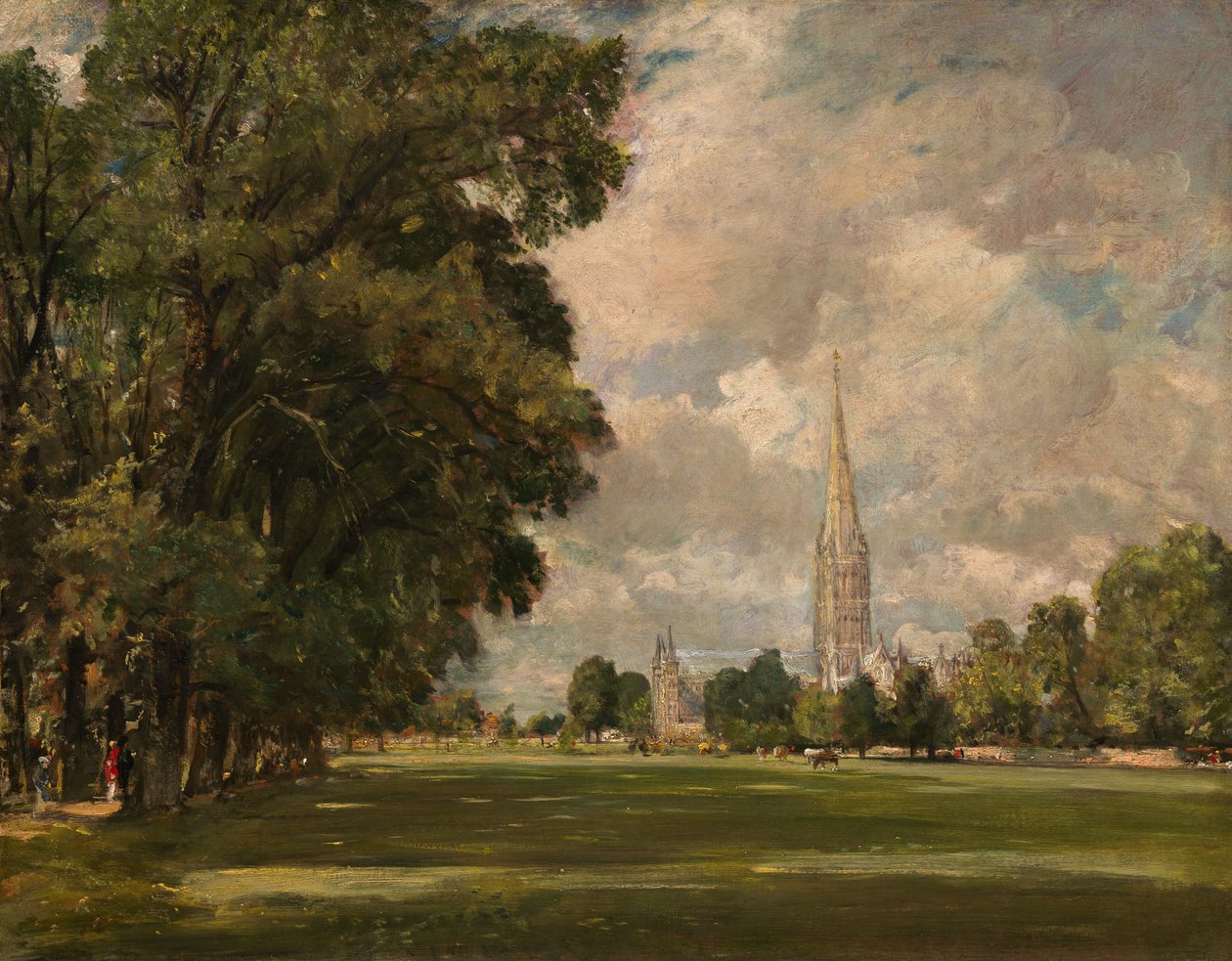 Kathedrale von Salisbury von Lower Marsh Close, 1820 von John Constable