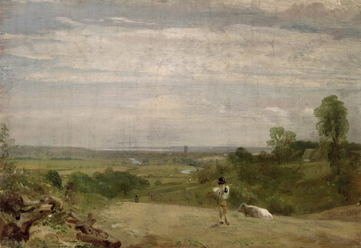 Sommermorgen: Dedham von Langham von John Constable