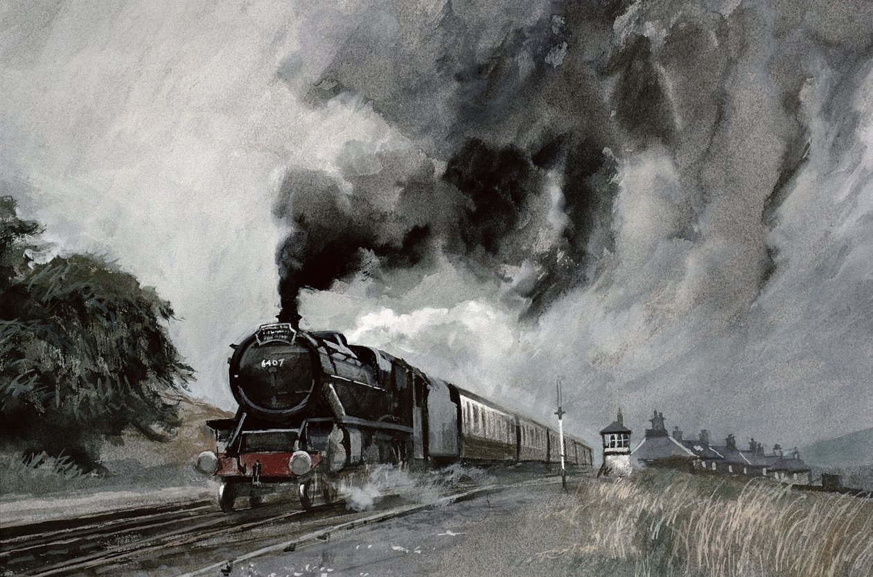 Dampflokomotive in Garsdale, Cumbria von John Cooke
