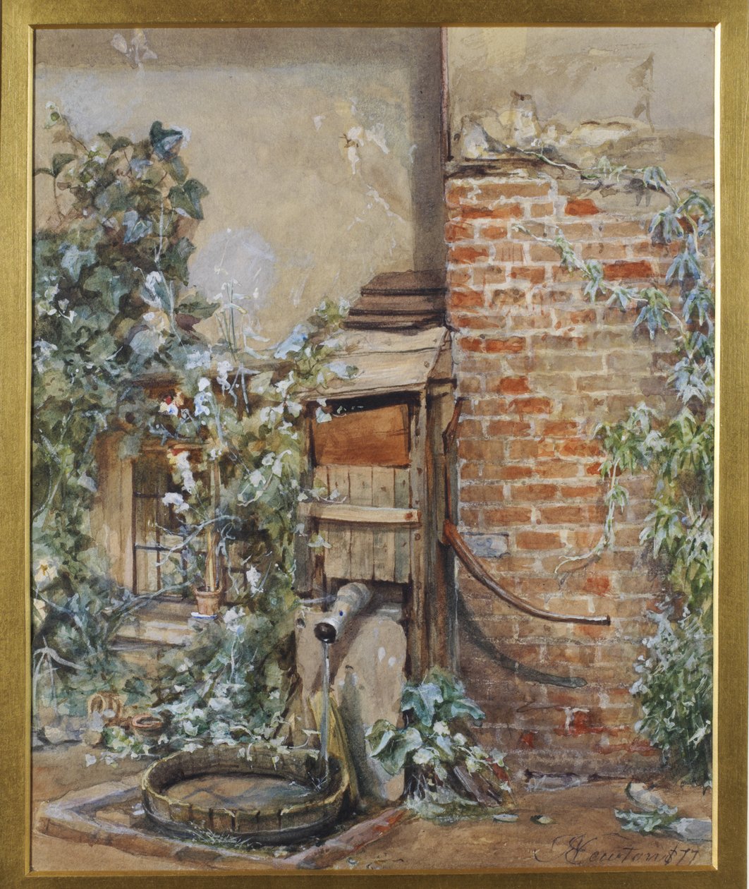 Studie einer alten Wasserpumpe, 1877 von John Edward Newton