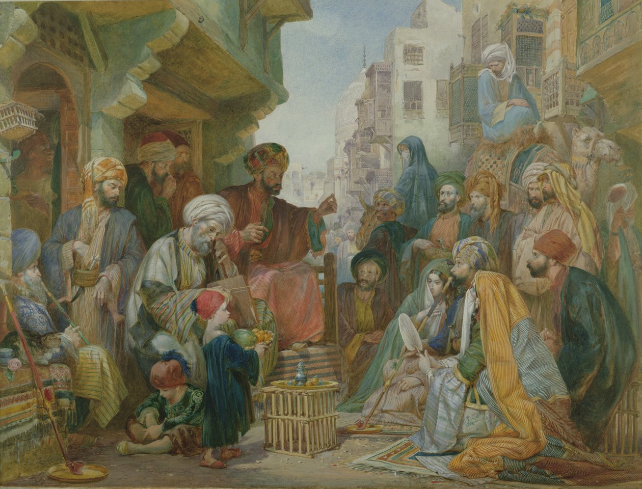 Eine Straße in Kairo von John Frederick Lewis