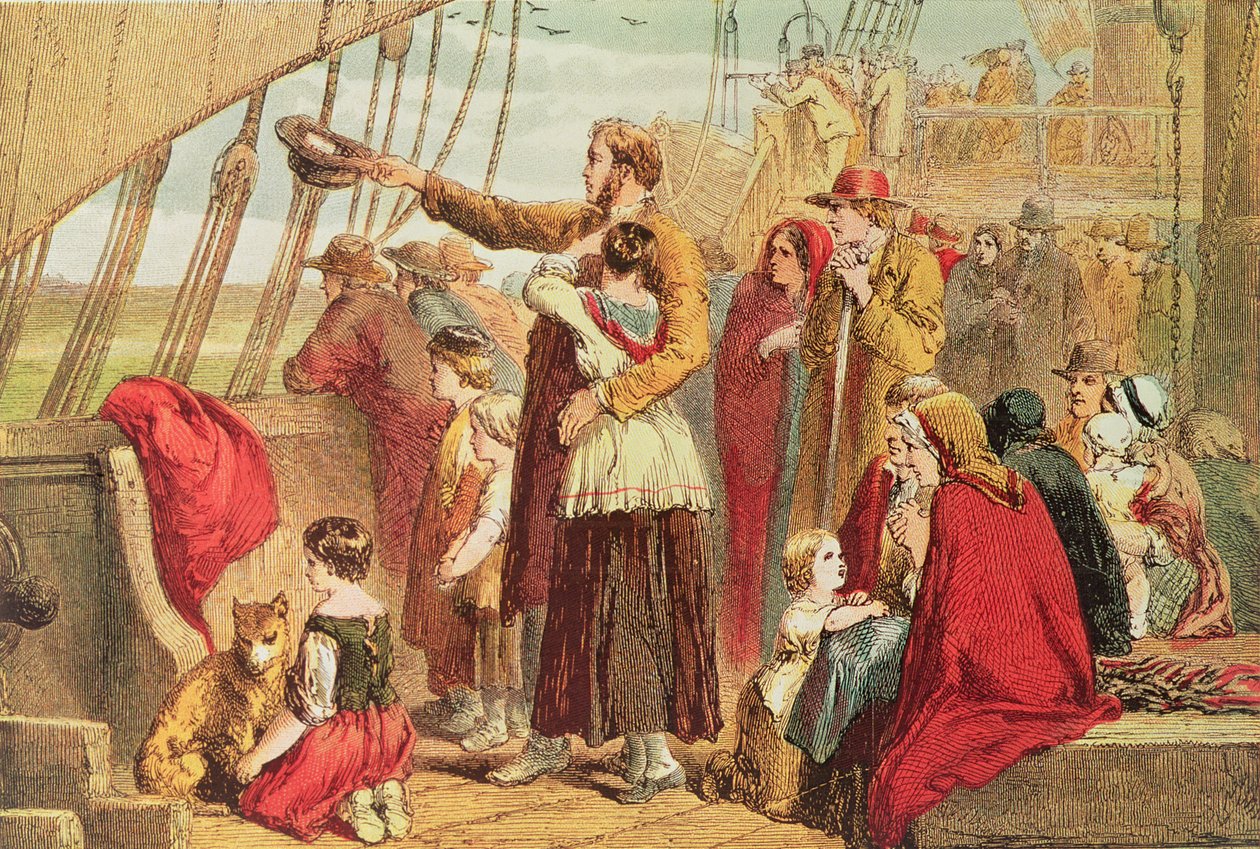 Letzter Blick auf Alt-England von John Gilbert