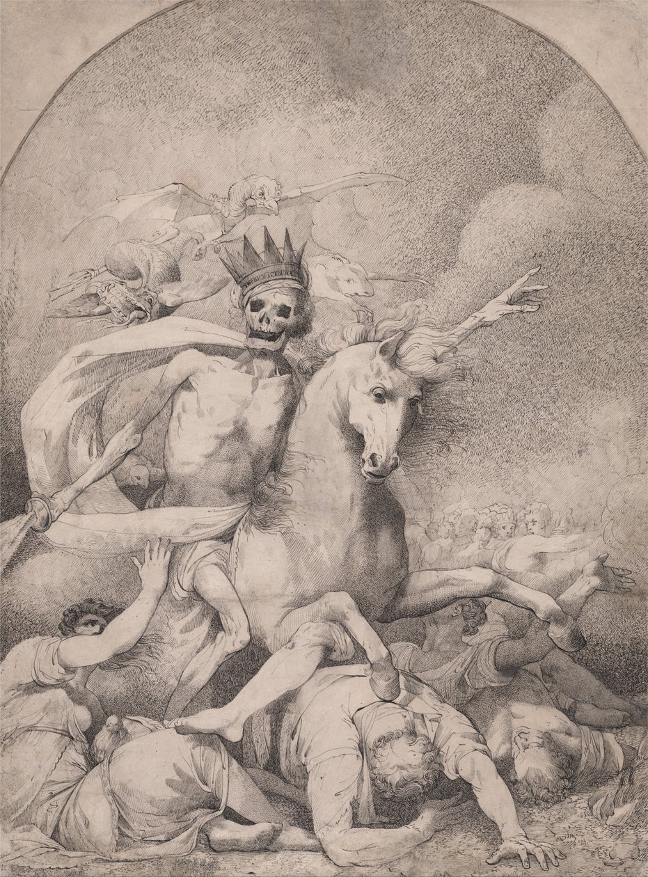 Der Tod auf einem fahlen Pferd von John Hamilton Mortimer