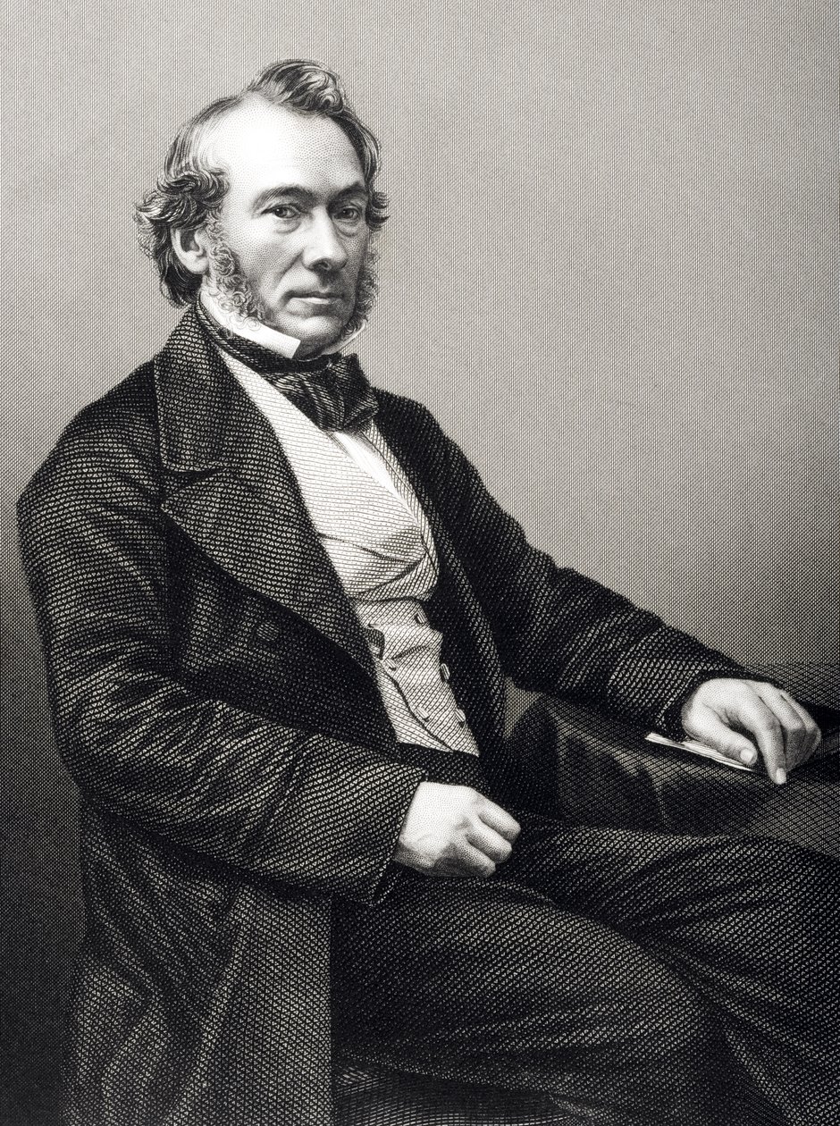 Richard Cobden (1783-1862) graviert von D.J. Pound nach einem Foto, aus 