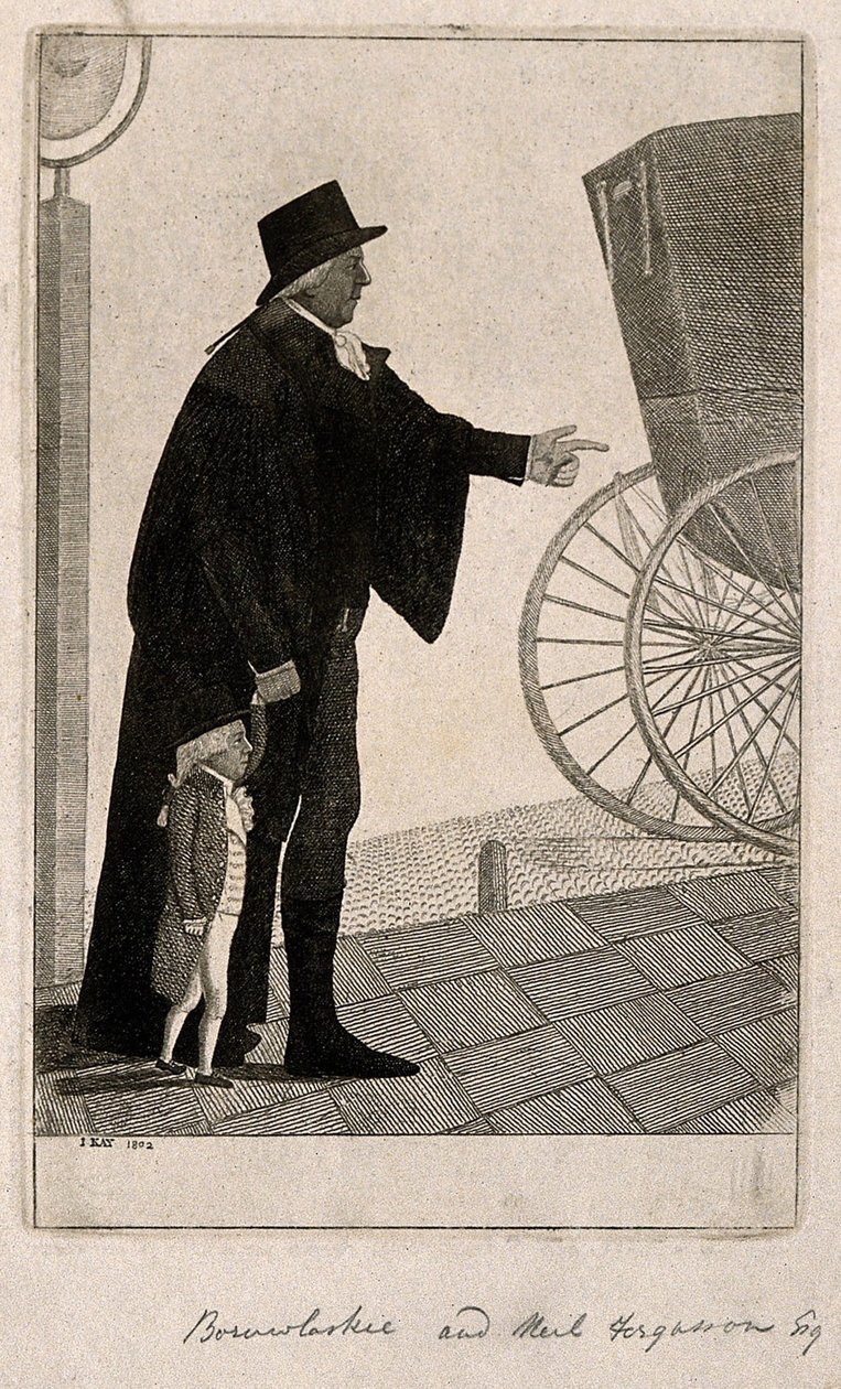 Jozef Boruwlaski, ein Zwerg, und Neil Fergusson, 1802 von John Kay