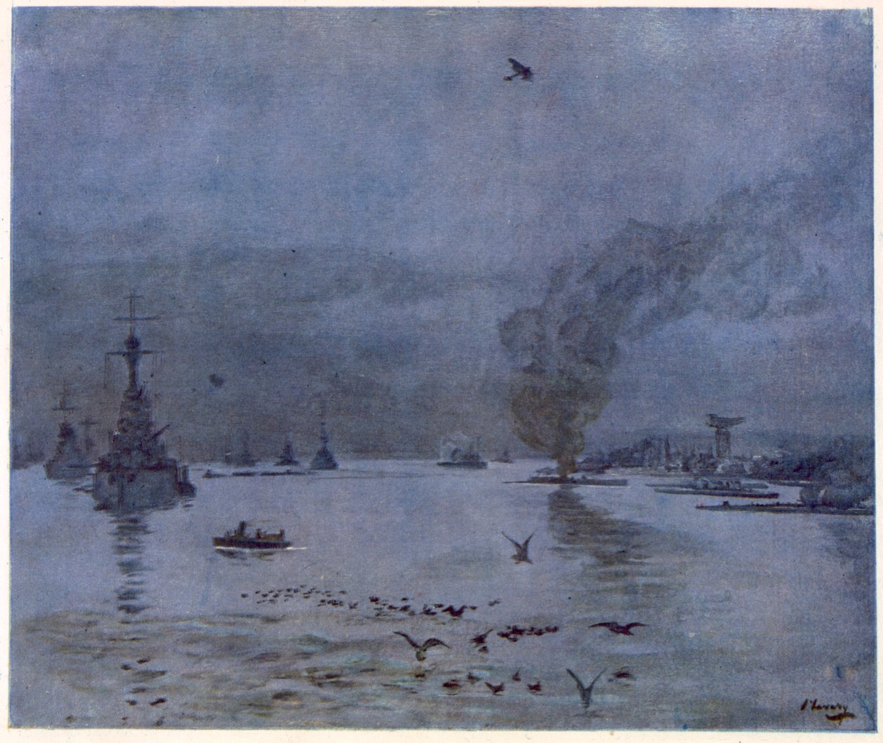 Die Flotte, ein nebliger Tag, 1917, aus 