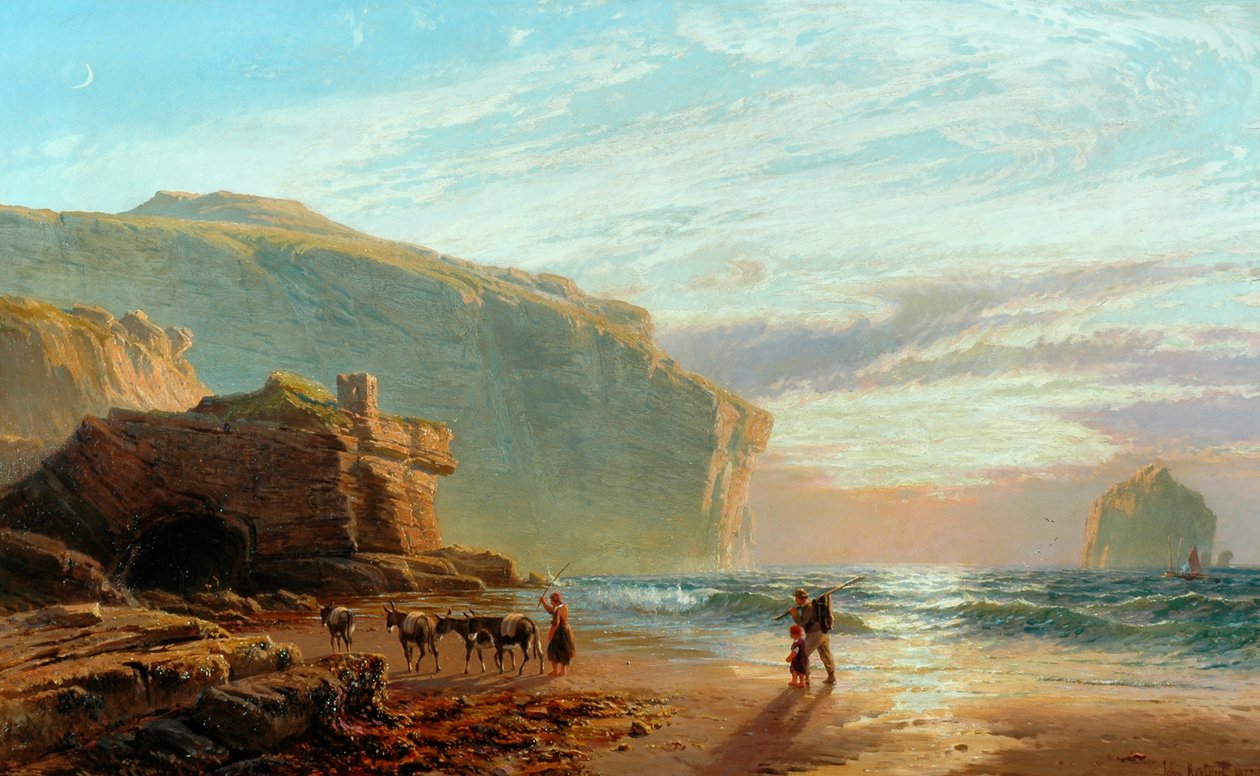 Vor der Küste von Cornwall (Trebariwith Strand), 1877-78 von John Mogford