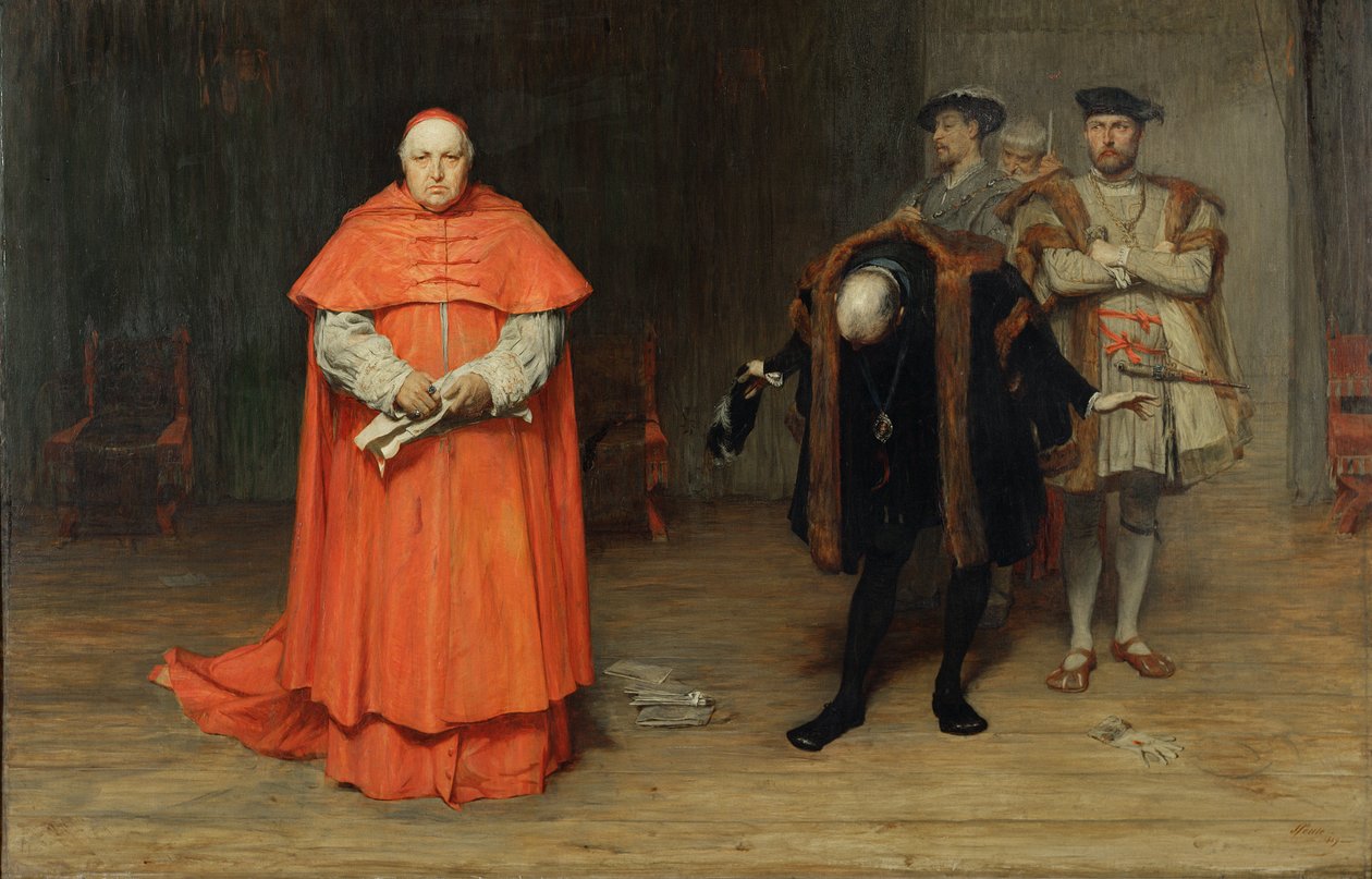 Die Schande von Kardinal Wolsey (1475-1530) von John Pettie