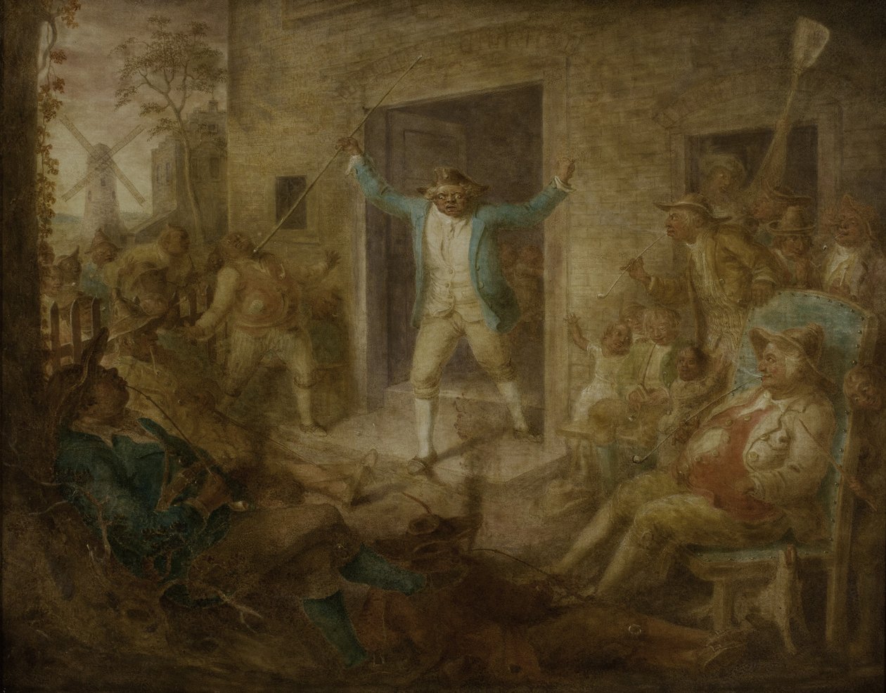 Edikt von William the Testy gegen Tabak, 1865 von John Quidor