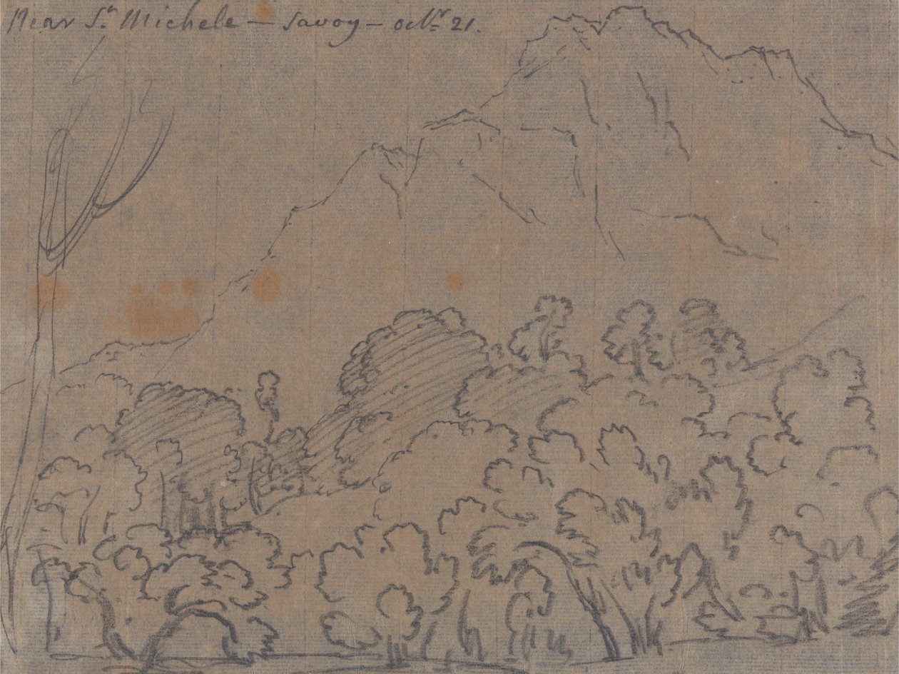 In der Nähe von St. Michele, Savoyen, 21. Oktober von John Robert Cozens